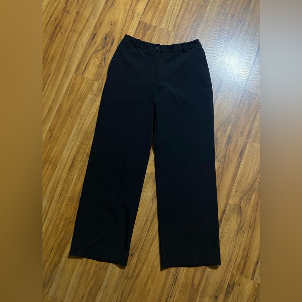 Evan-Picone Women's Stretch Straight Leg Pleated Dress Pants Size 8